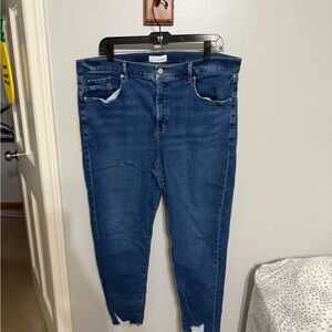 LOFT Blue Skinny Pants Sleek Fit